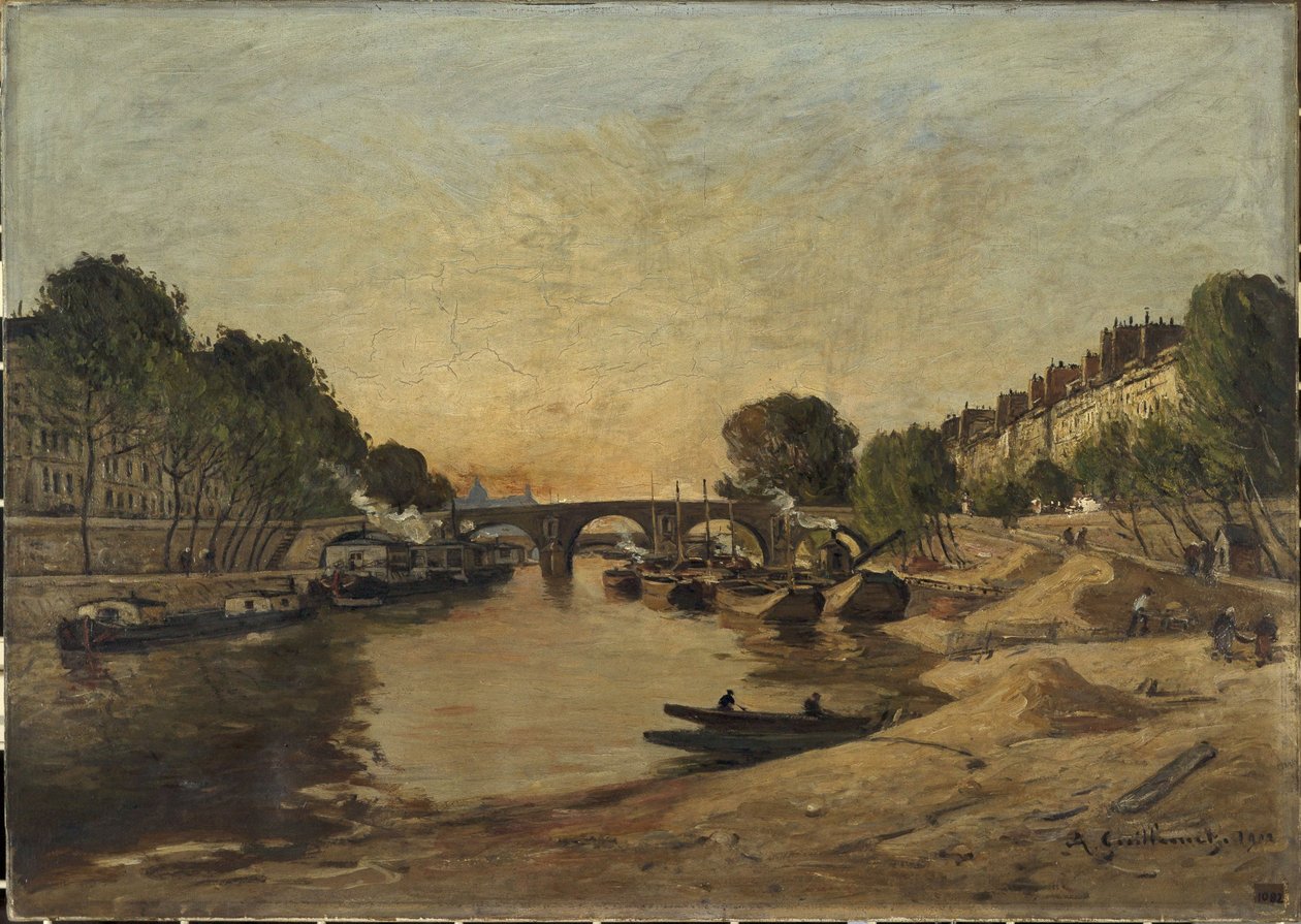 The Seine and Pont Marie by Jean Baptiste-Antoine Guillemet