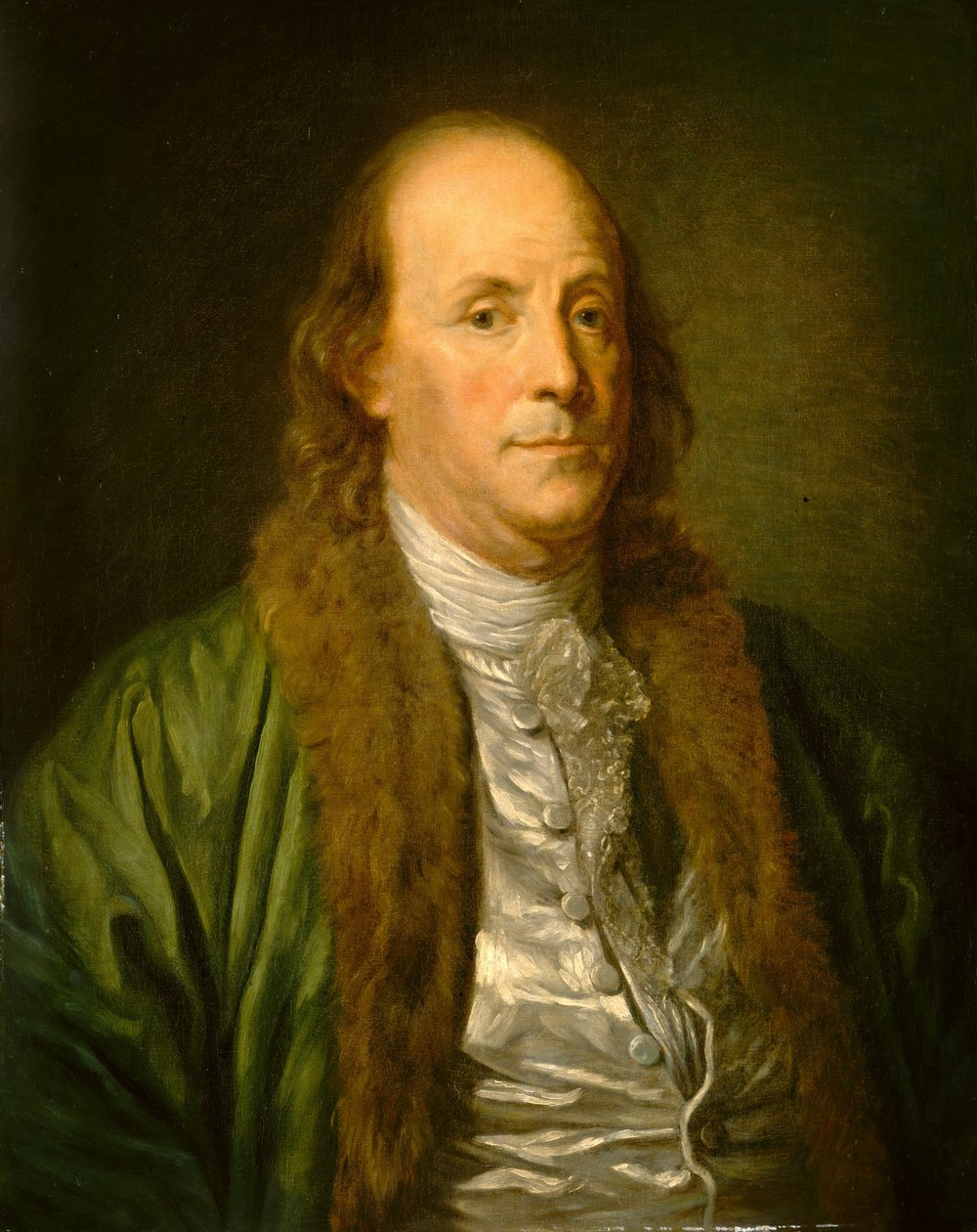 Benjamin Franklin by Jean Baptiste (after) Greuze