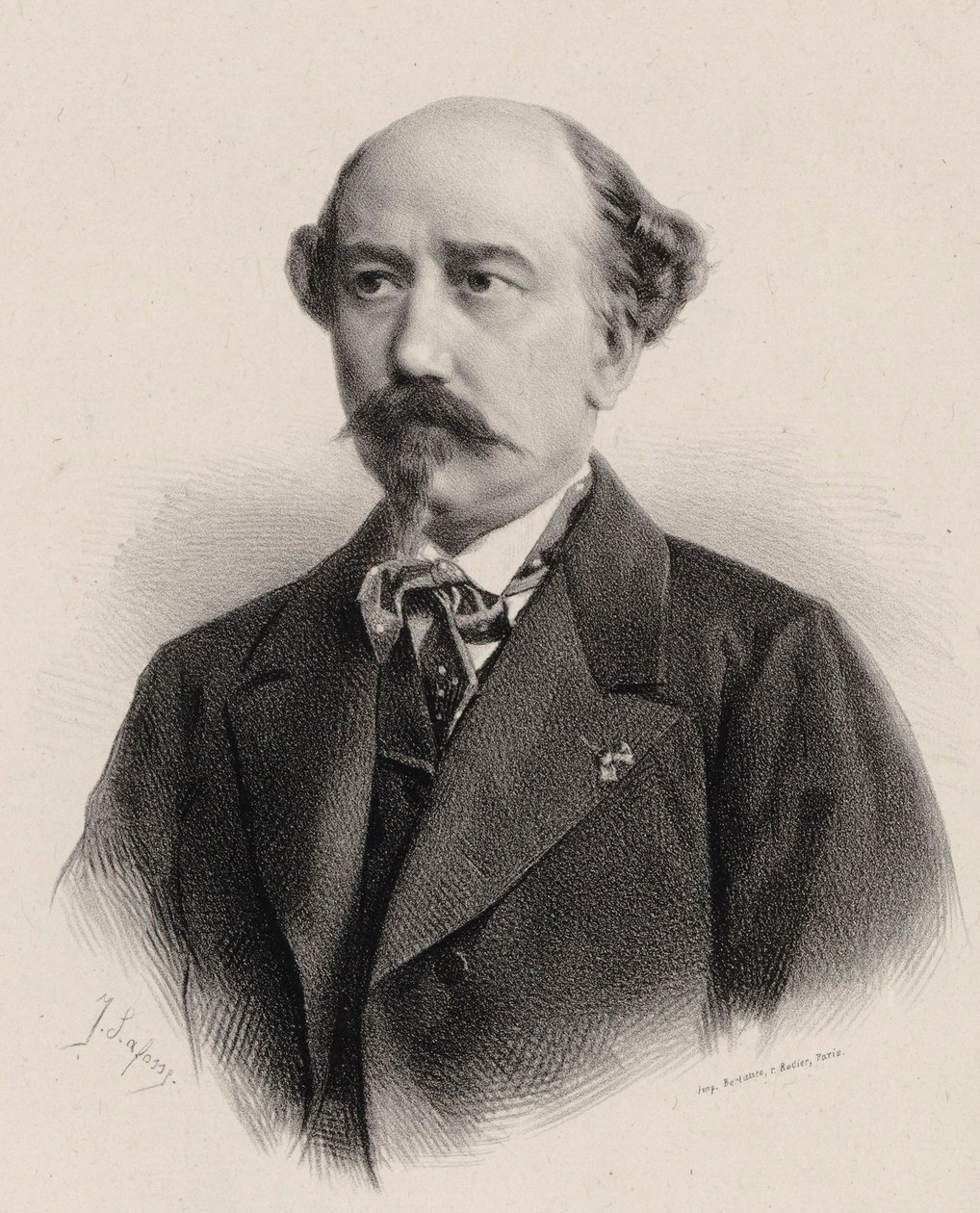 Portrait of the Composer Aimé Maillart by Jean Baptiste Adolphe Lafosse