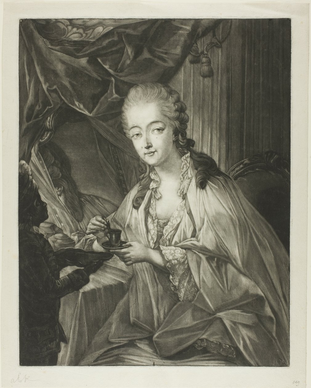 Jeanne Bécu, Countess Du Barry, and her servant Zamor by Jean Baptiste Andre Gautier D