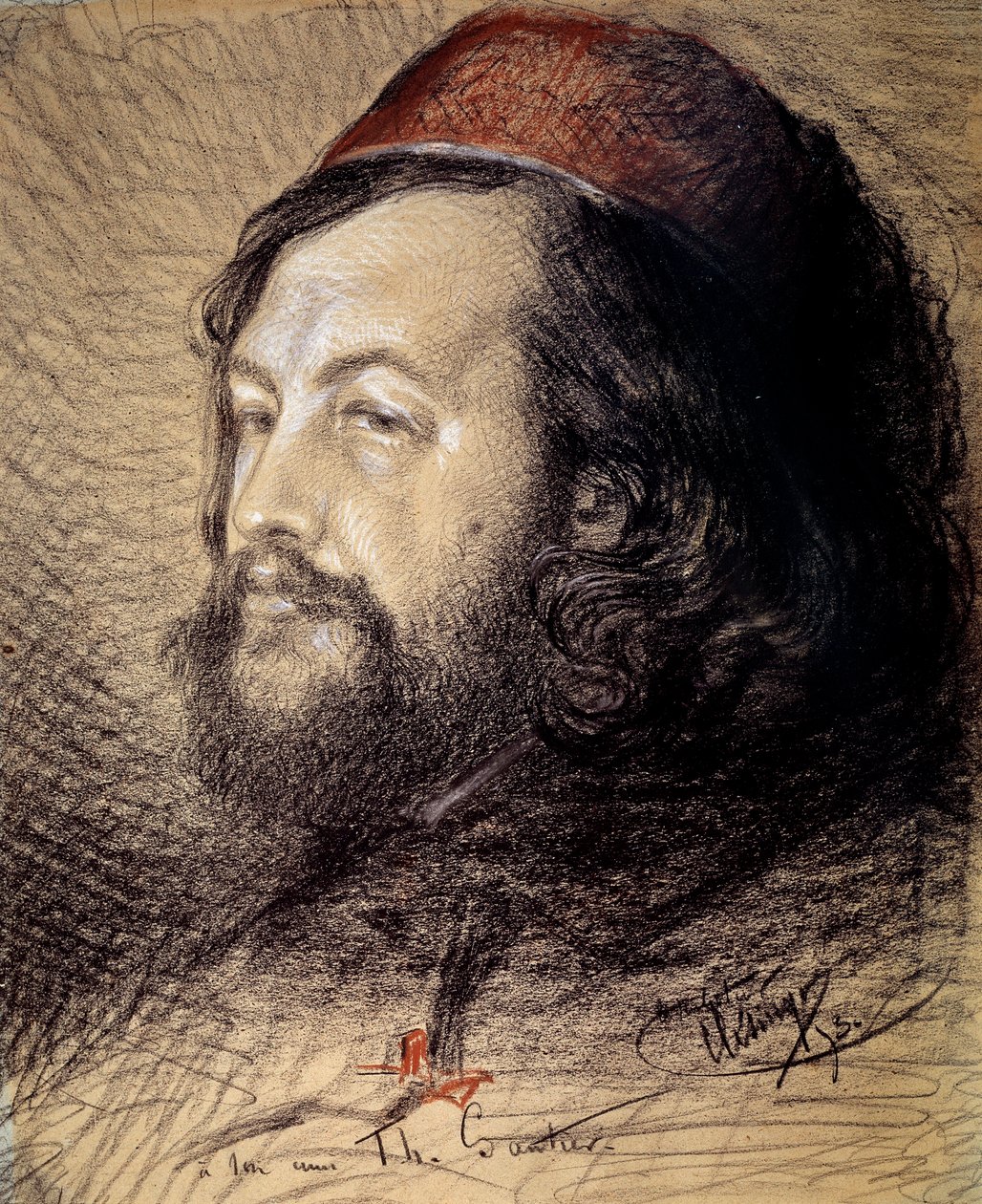 Portrait of Theophile Gautier (1811-1872) by Jean Baptiste Auguste Clesinger
