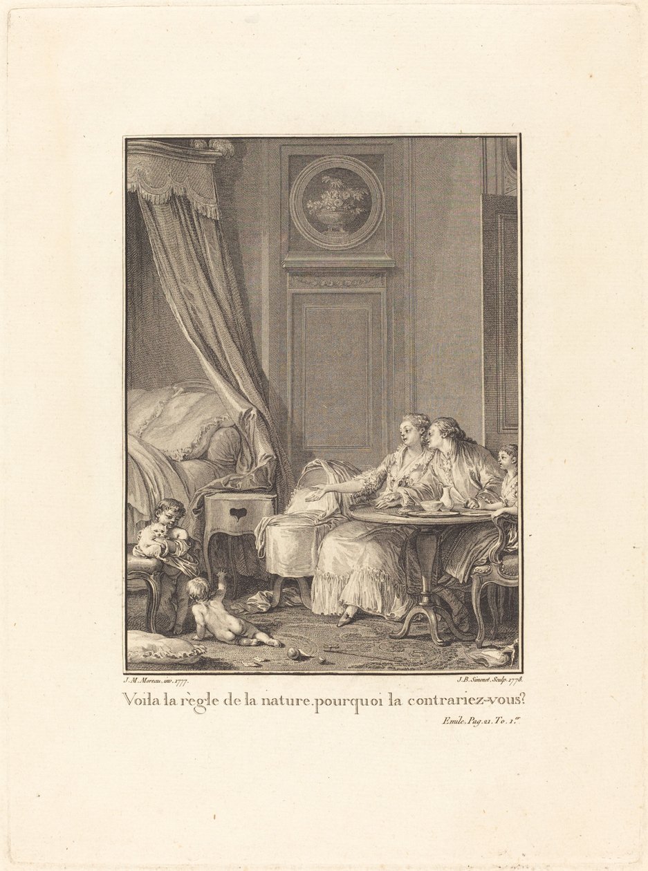 This is the Rule of Nature, Why Do You Contradict It? by Jean Baptiste Blaise Simonet after Jean Michel Moreau