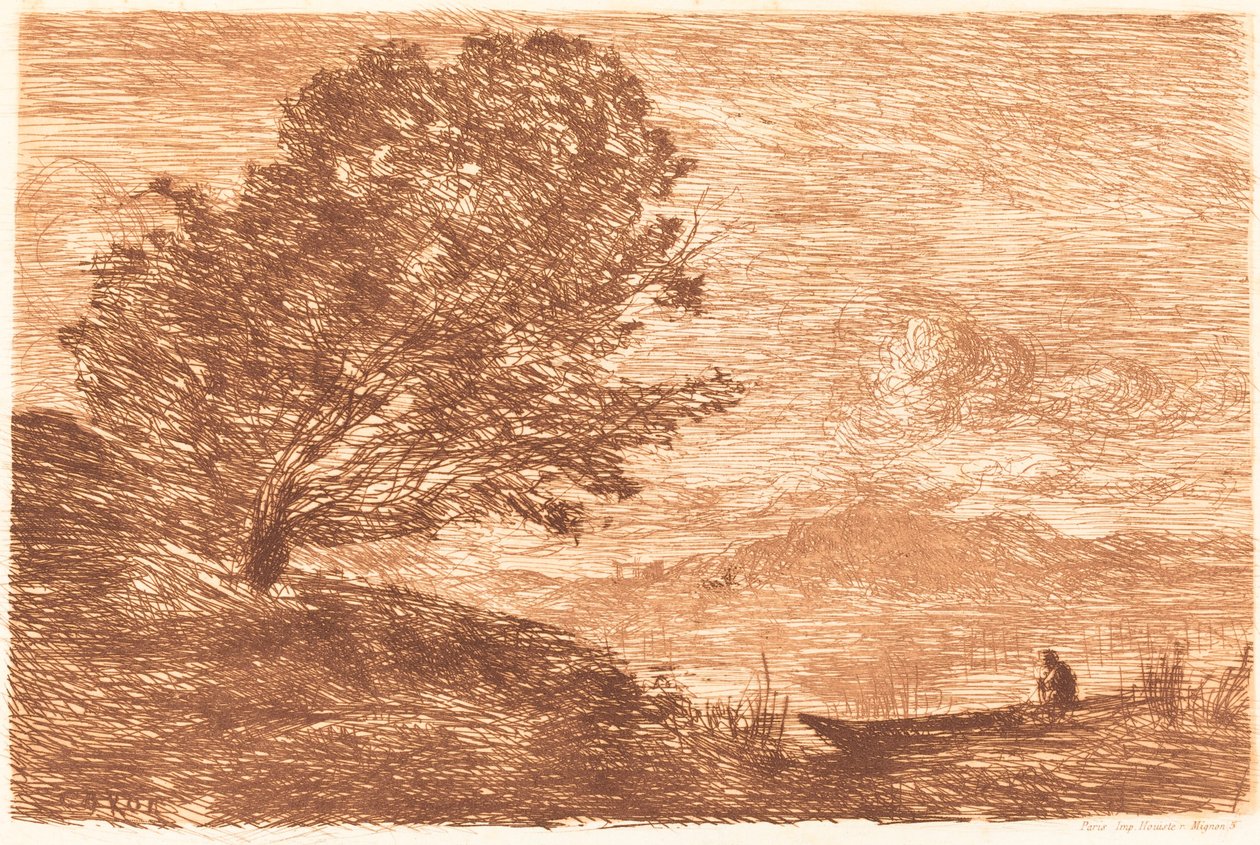A Lake in the Tyrol by Jean-Baptiste-Camille Corot