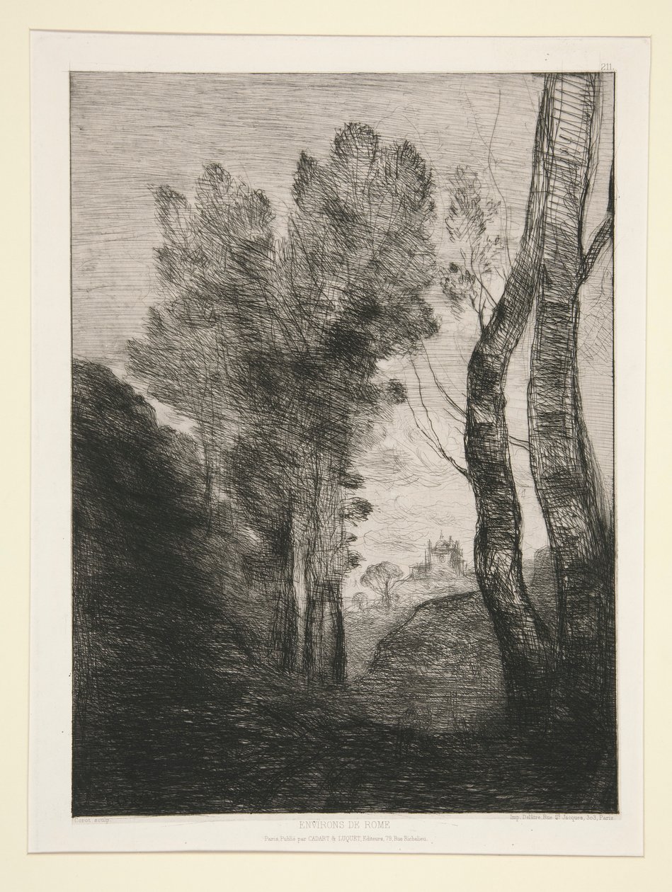 Near Rome by Jean Baptiste Camille Corot