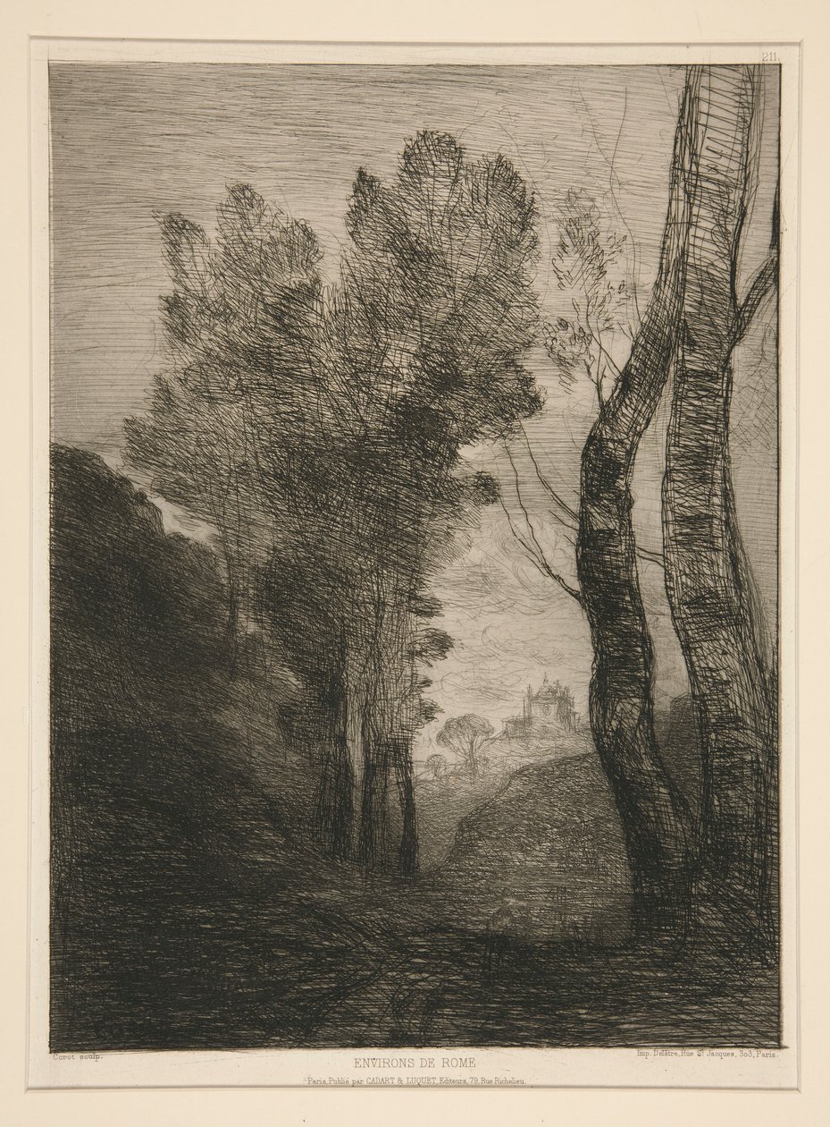 Near Rome by Jean Baptiste Camille Corot
