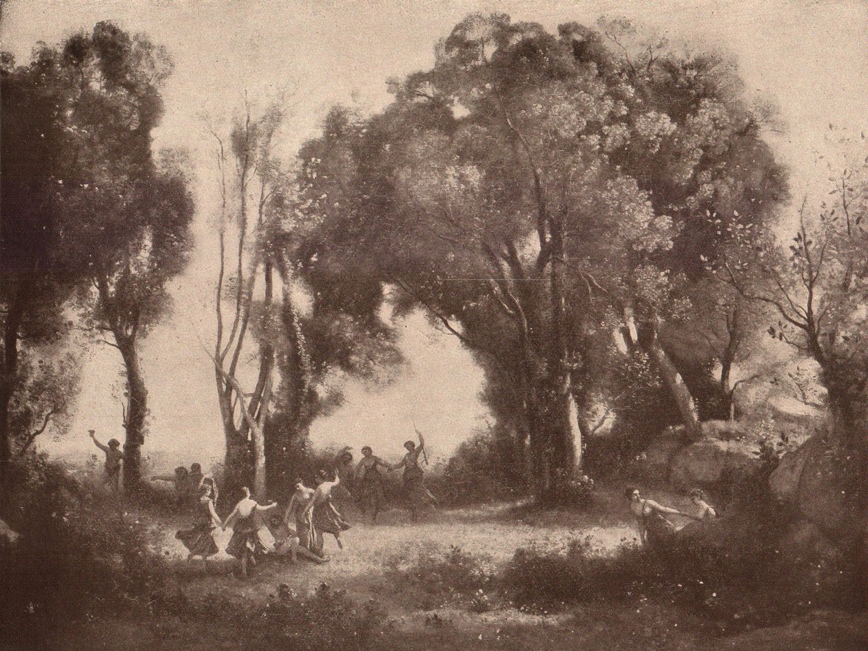 Morning. Dance of the Nymphs by Jean Baptiste Camille Corot