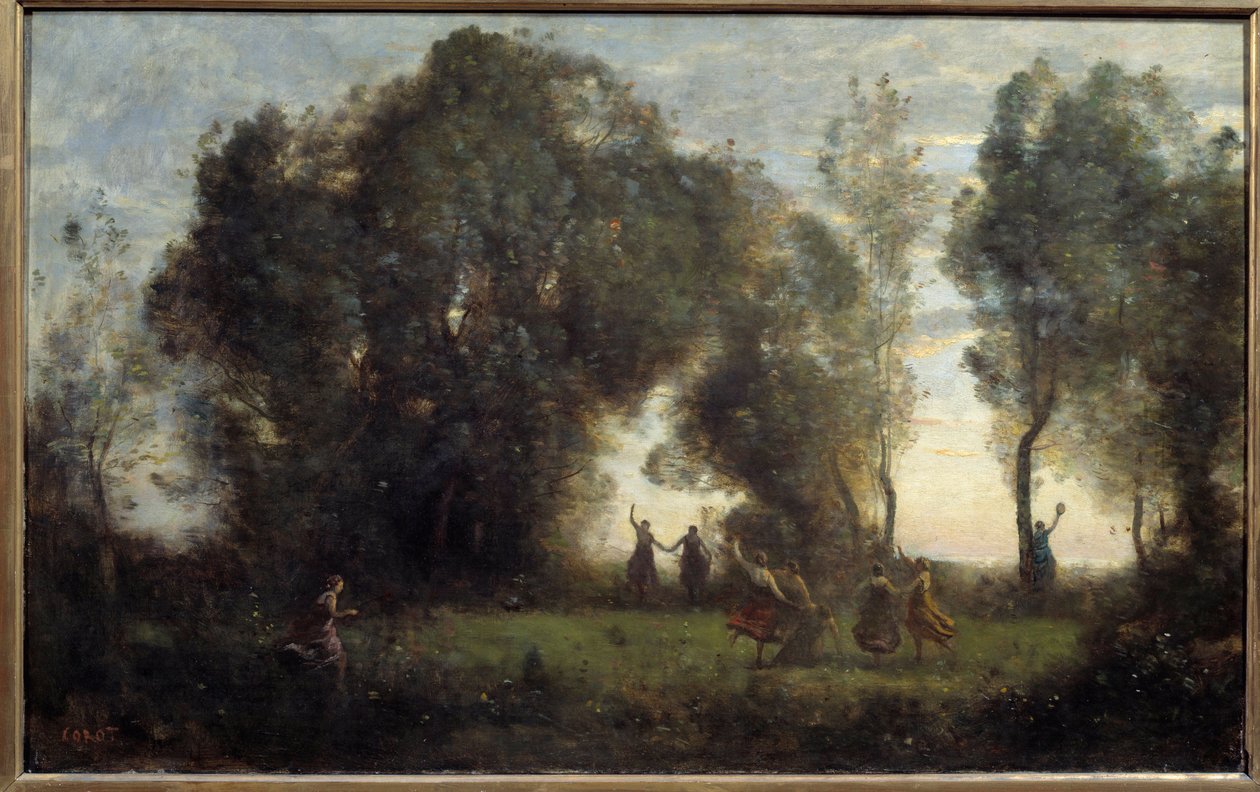 La danse des nymphes by Jean-Baptiste-Camille Corot