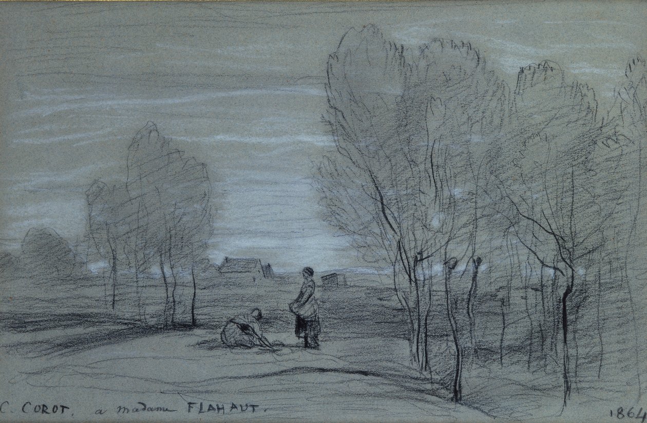 Landscape, 1864 by Jean-Baptiste-Camille Corot