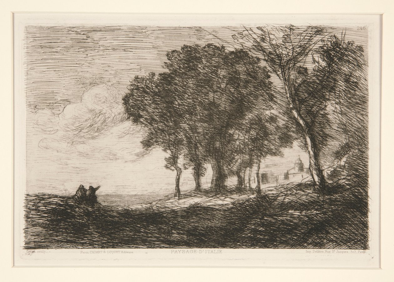Uberschwemmte Prarien Durchsichtige Blatter Jean Baptiste Camille Corot main image 1