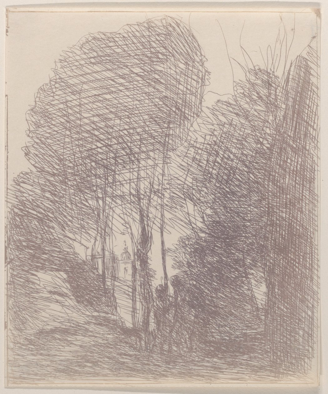 Souvenir de la Villa Pamphili by Jean Baptiste Camille Corot