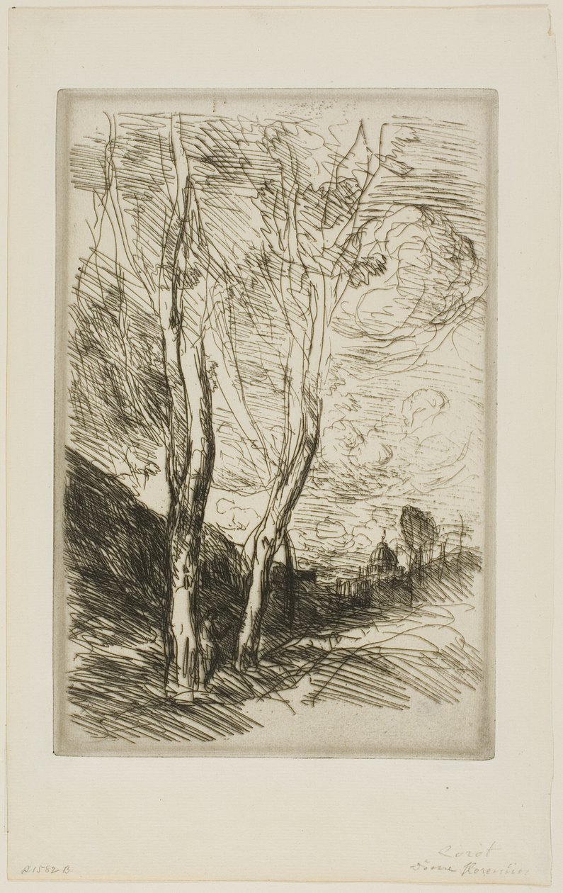 The Florentine Duomo by Jean-Baptiste-Camille Corot