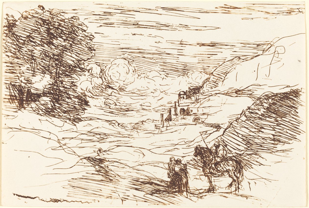The Paladins by Jean-Baptiste-Camille Corot