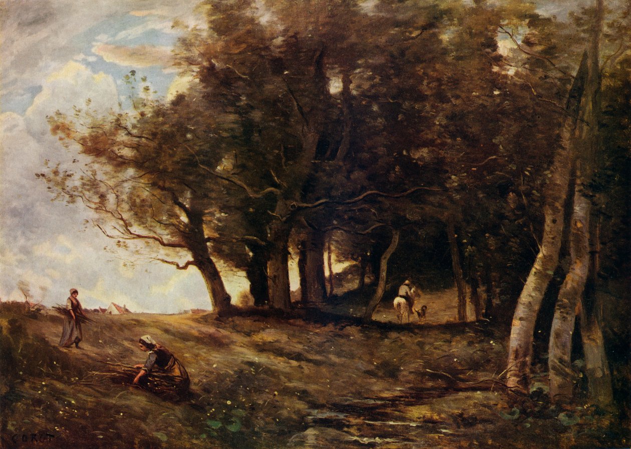 The Wood Gatherers by Jean-Baptiste-Camille Corot