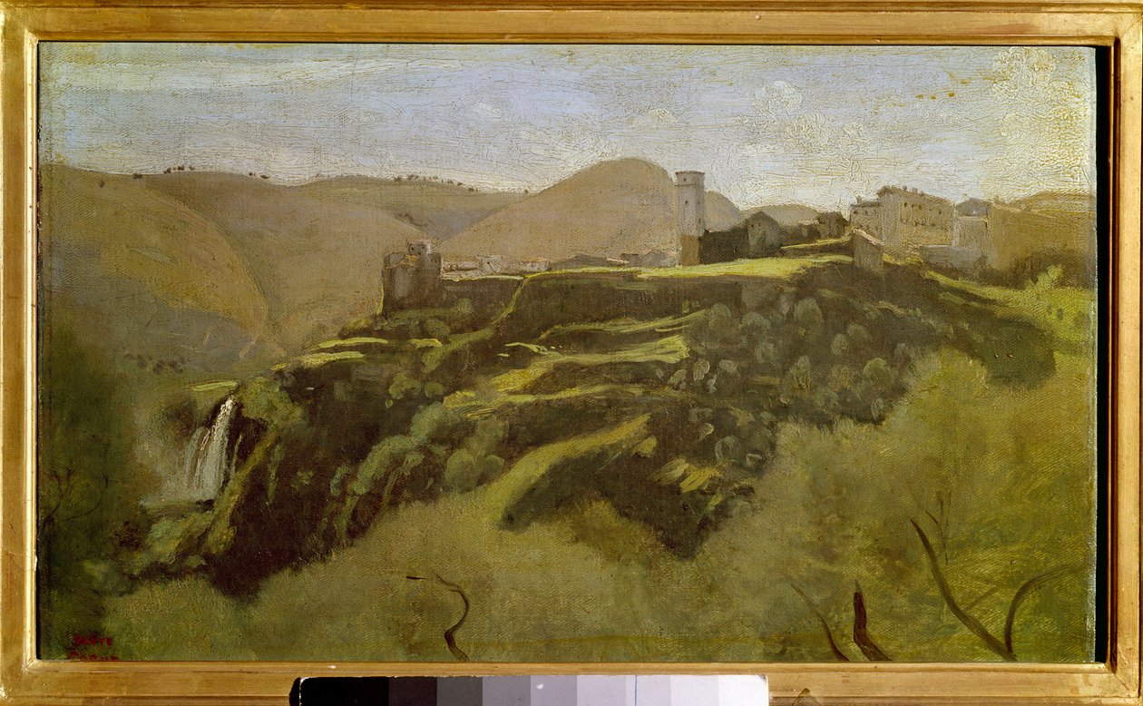 View of the Cascatelles by Tivoli by Jean Baptiste Camille Corot
