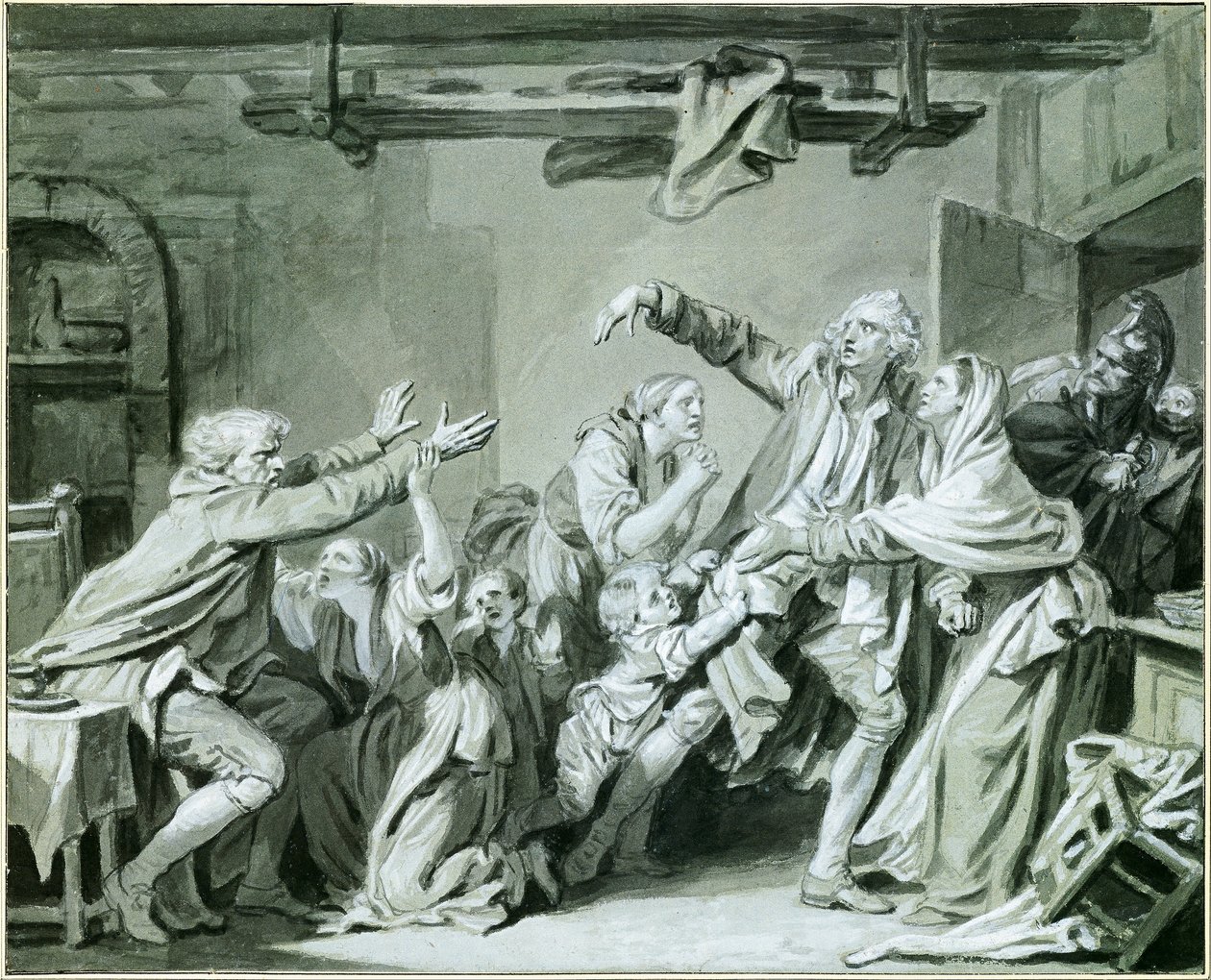 A Father Curses His Ungrateful Son by Jean Baptiste Greuze