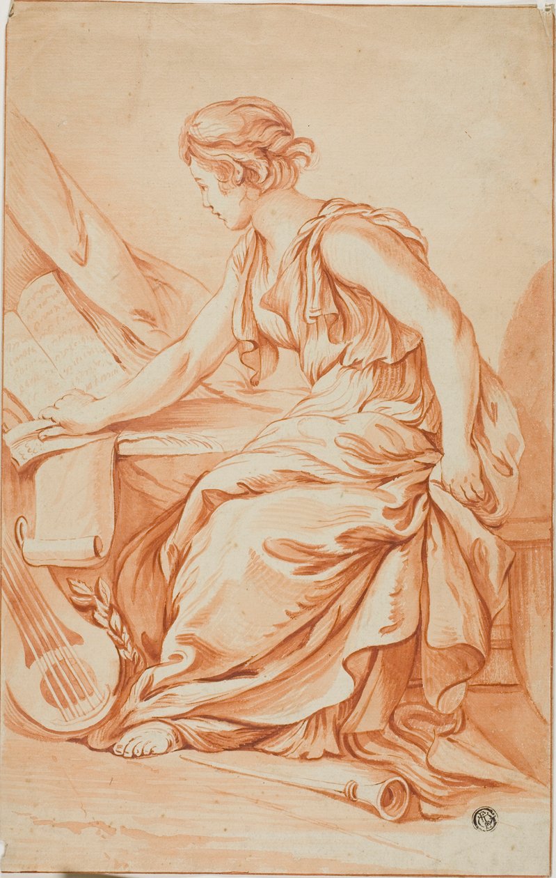 Eulerpe or Clio by Jean-Baptiste Greuze