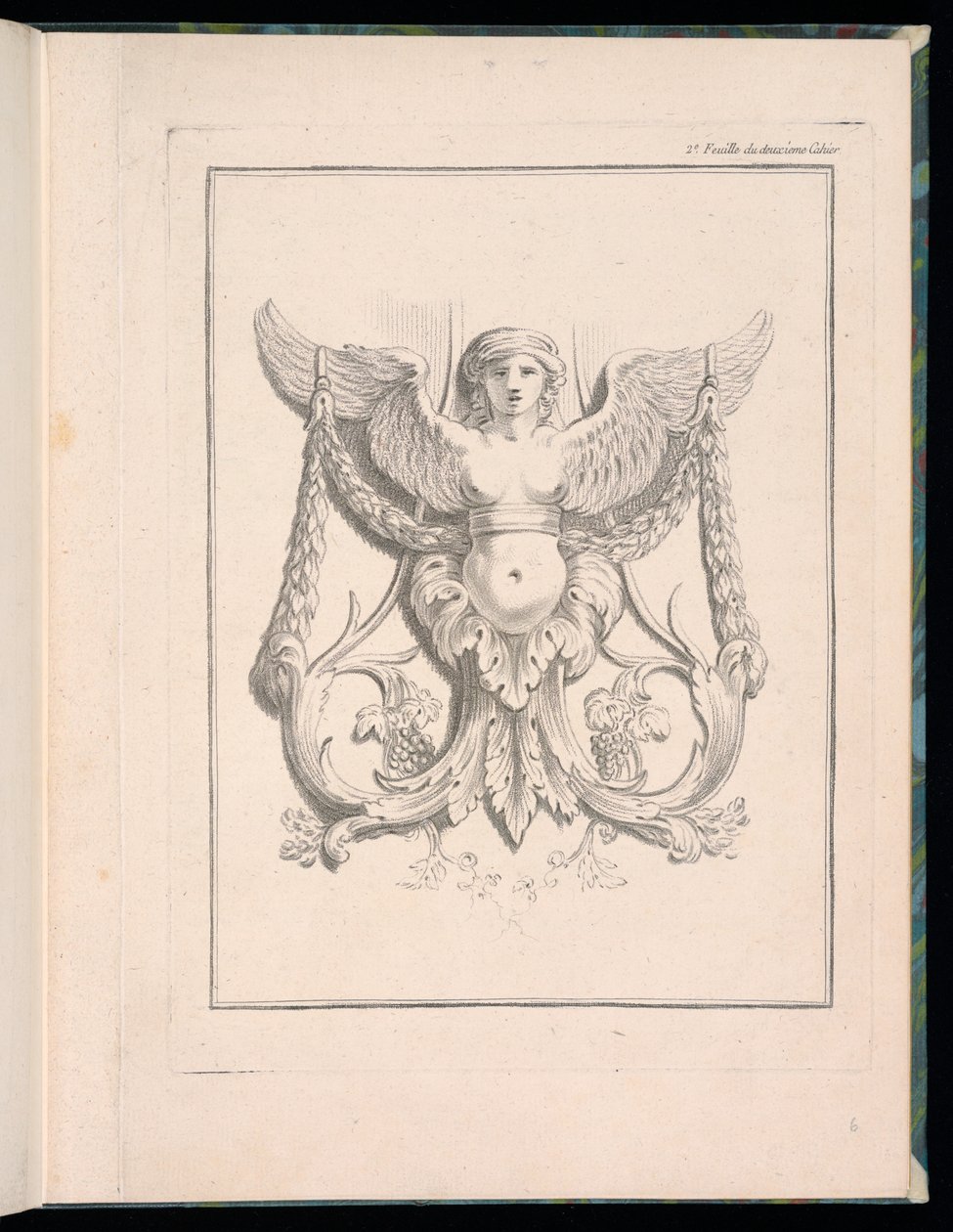 Design for a Sphinx, Book 2, Portfolios of Arabesques Designed by J.B. Huet by Jean-Baptiste Huet