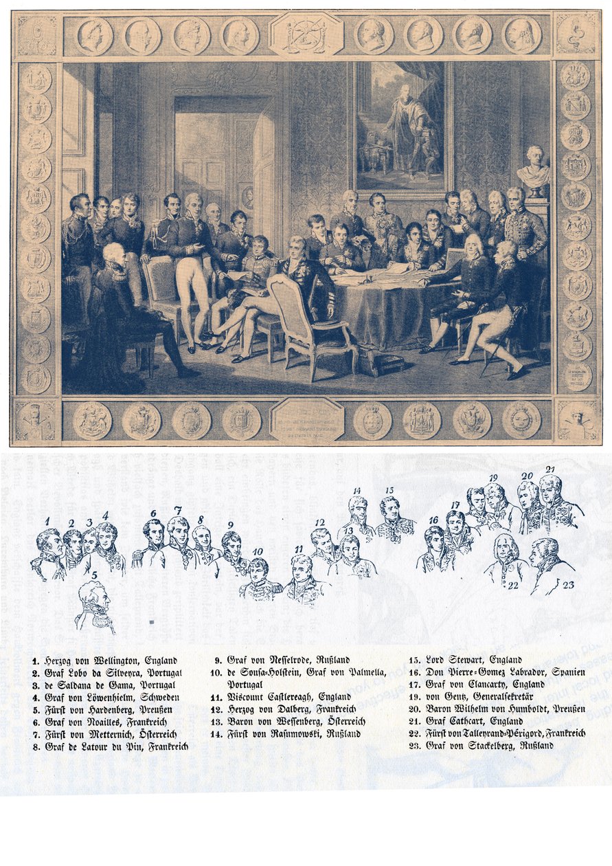 Congress of Vienna - 1814 by Jean-Baptiste Isabey