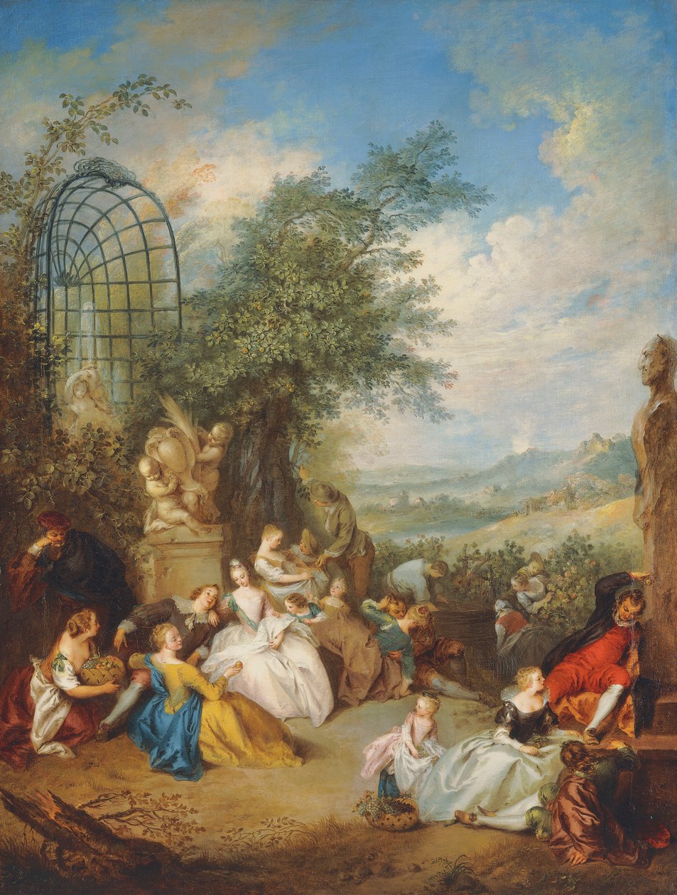 A Fete Champetre during the Grape Harvest by Jean-Baptiste Joseph Pater