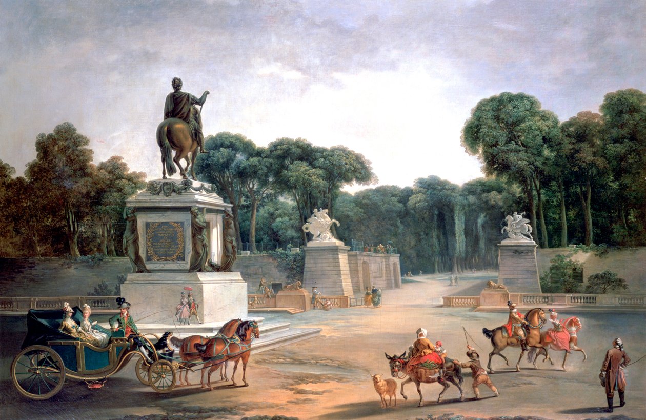 Entrance to the Palace of Louis XV, 1775 by Jean-Baptiste Le Prince