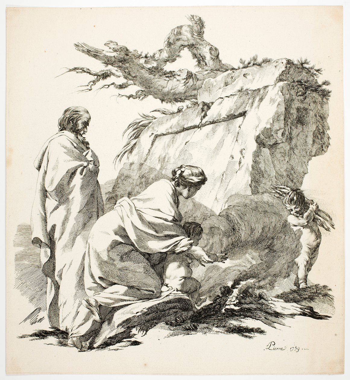 The Flight into Egypt by Jean Baptiste Marie Pierre