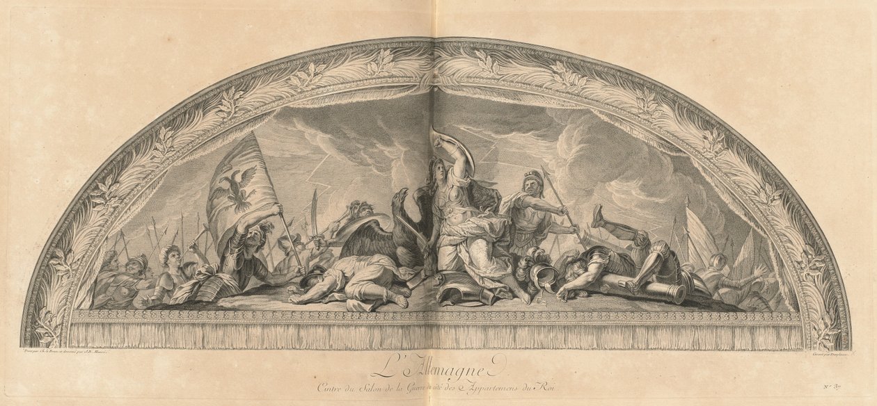 Germany, Center of the Salon of War next to the King