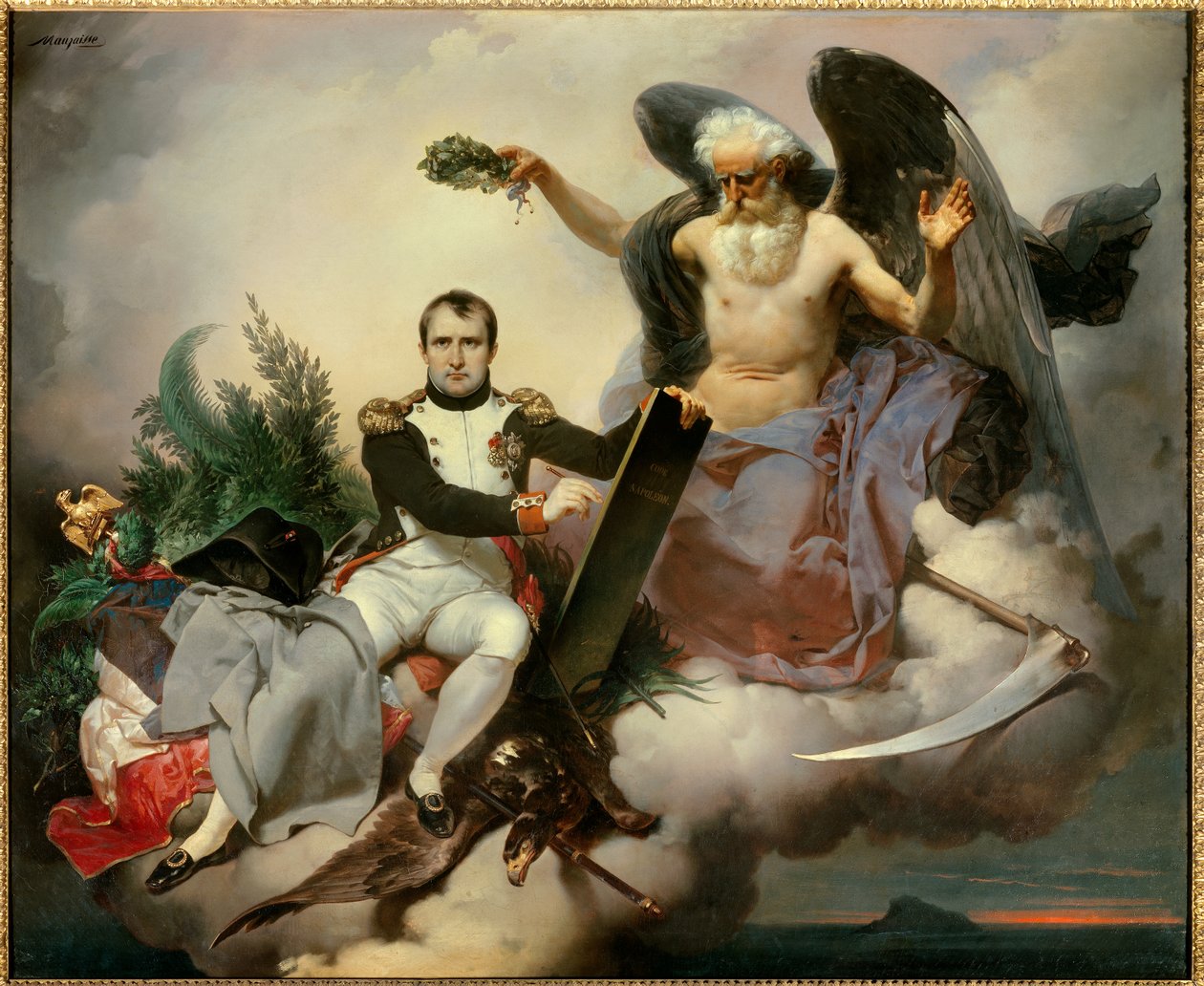 Napoleon I Crowned by Time, Writes the Civil Code by Jean Baptiste Mauzaisse