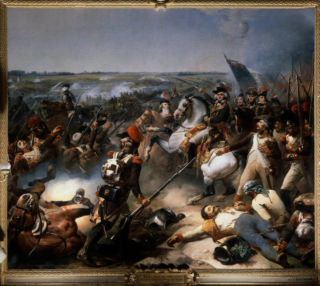 The Battle of Fleurus on June 26 by Jean Baptiste Mauzaisse