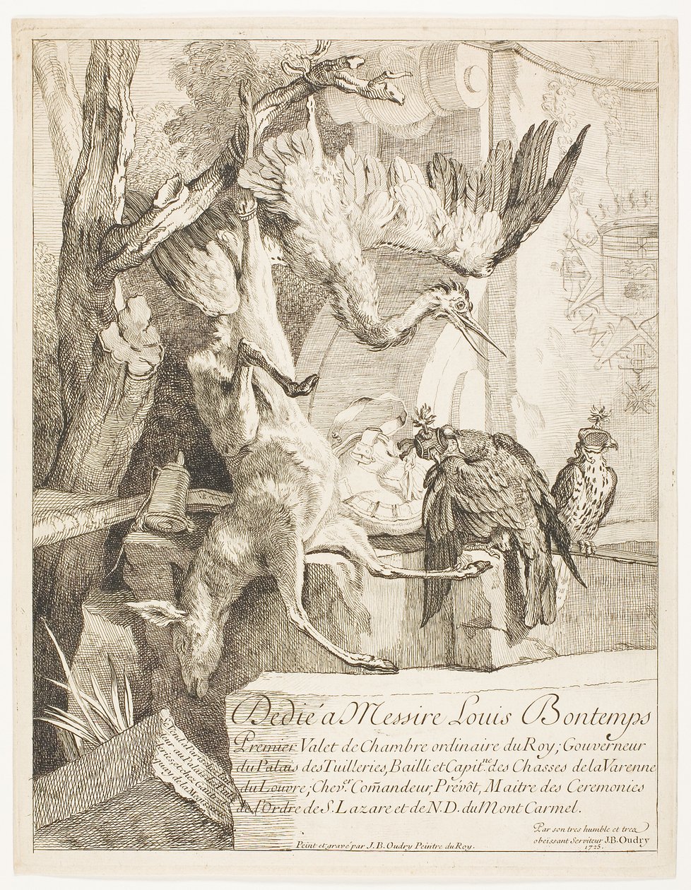 Four Hunting Subjects, No. 1 by Jean Baptiste Oudry