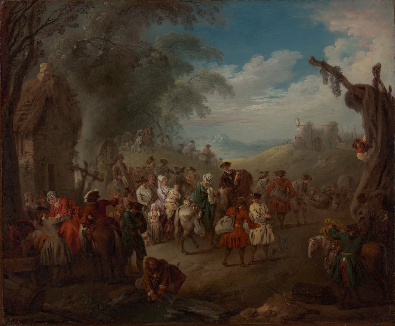 Troops on the March by Jean-Baptiste Pater