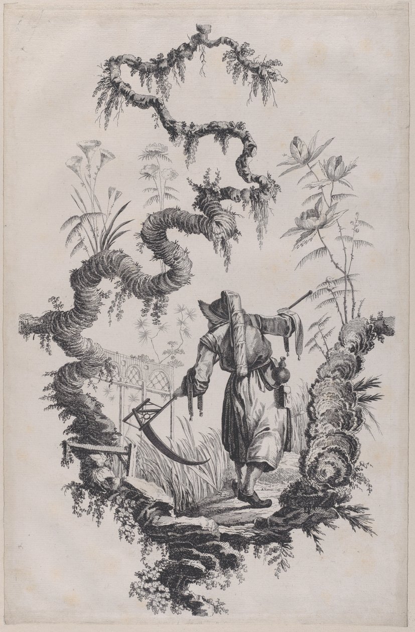 Chinoiserie Ornament Print by Jean Baptiste Pillement