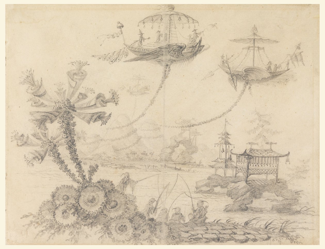 Chinoiserie Fantasy, 1770–90 by Jean Baptiste Pillement