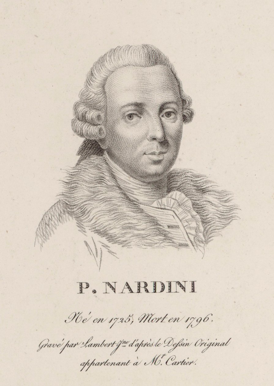 Portrait of the violinist and composer Pietro Nardini by Jean Baptiste Ponce Lambert