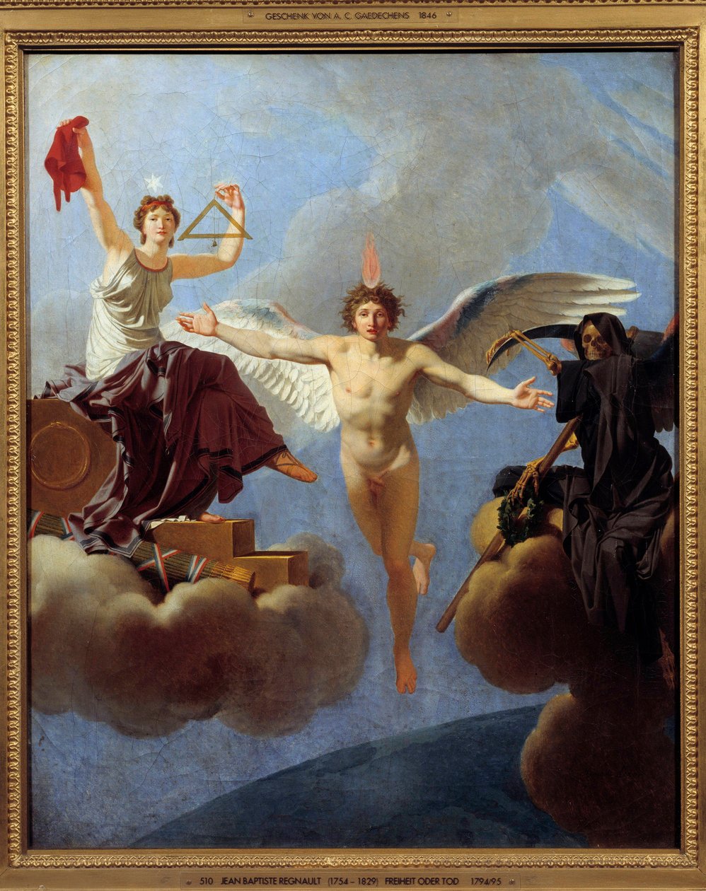 Liberty or Death Allegory of Liberty by Jean Baptiste Regnault