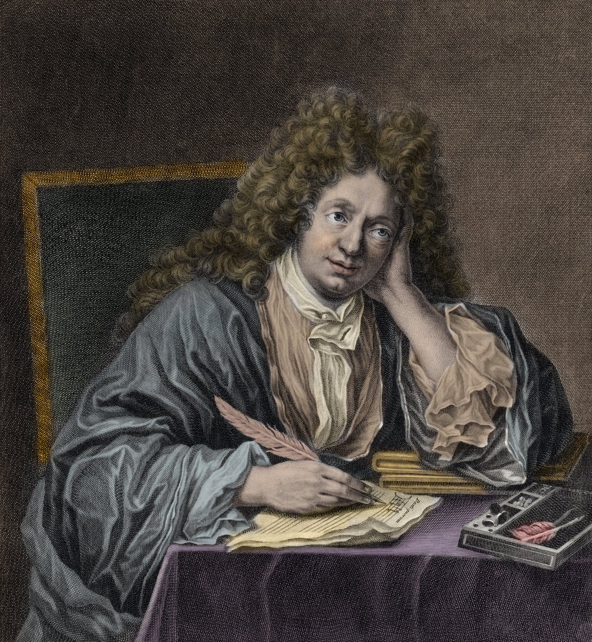 Portrait of Michel Richard Delalande by Jean-Baptiste Santerre