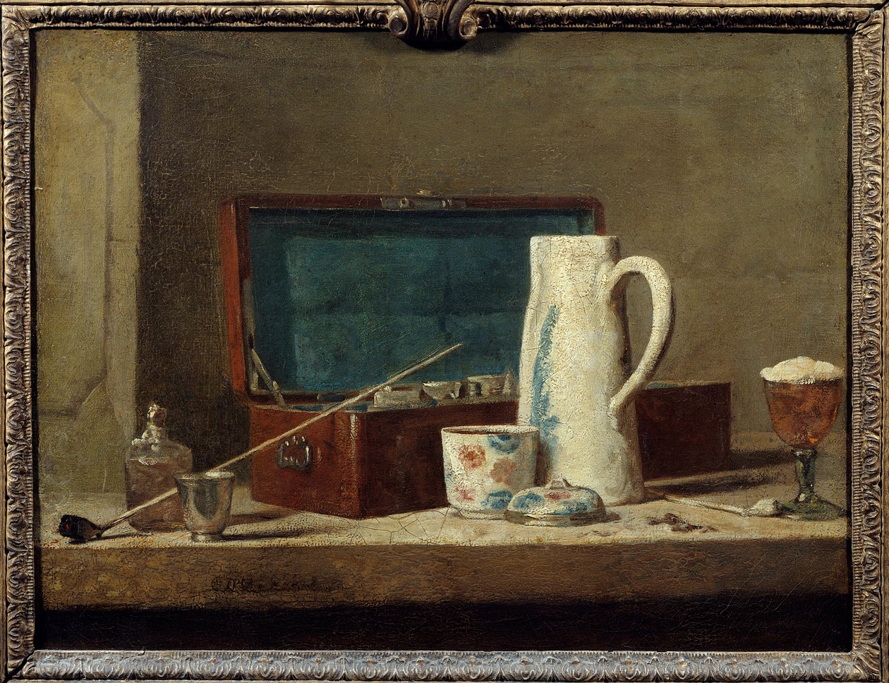 Pipes and Vase for Drinking or Smoking by Jean Baptiste Simeon Chardin
