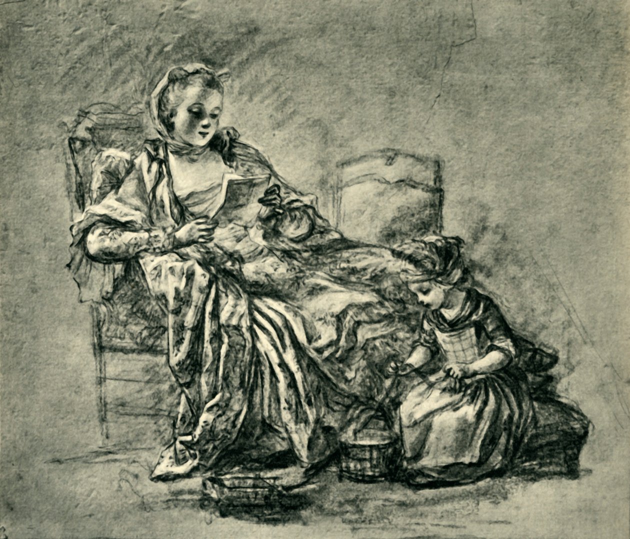 The Letter by Jean-Baptiste Simeon Chardin