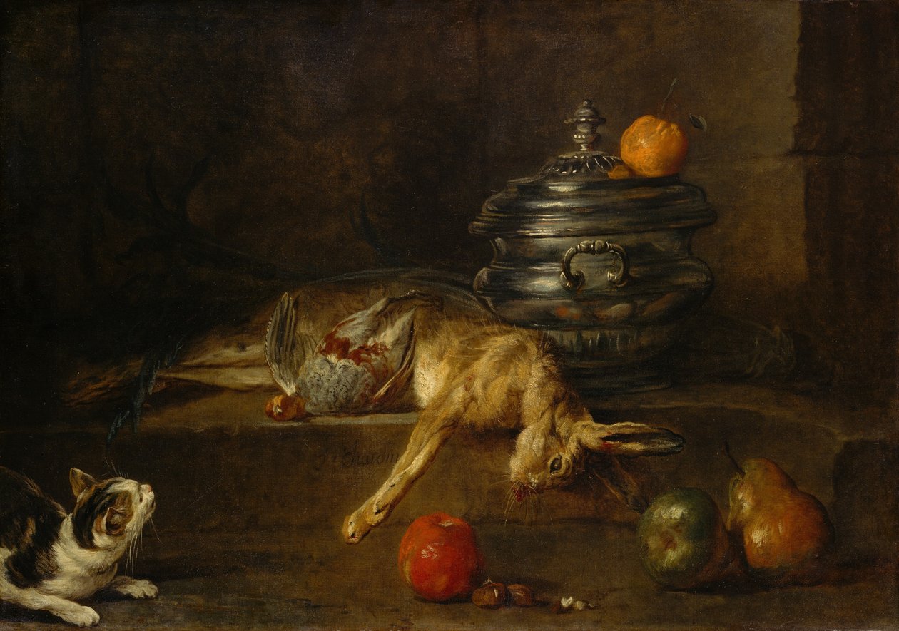 The Silver Tureen by Jean Baptiste Simeon Chardin