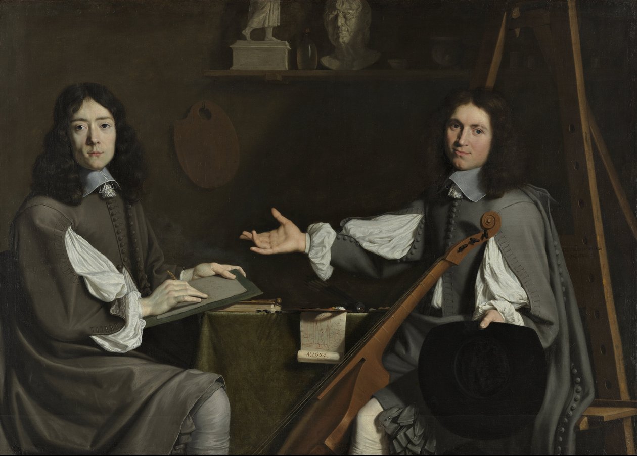 Double Portrait of Both Artists by Jean Baptiste de Champaigne