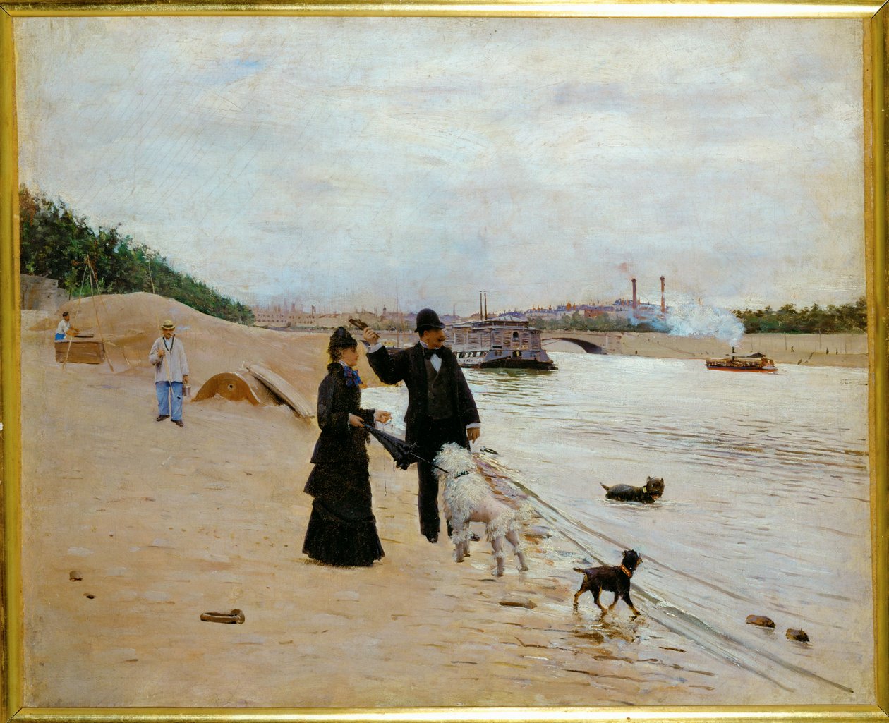 The Banks of the Seine by Jean Beraud