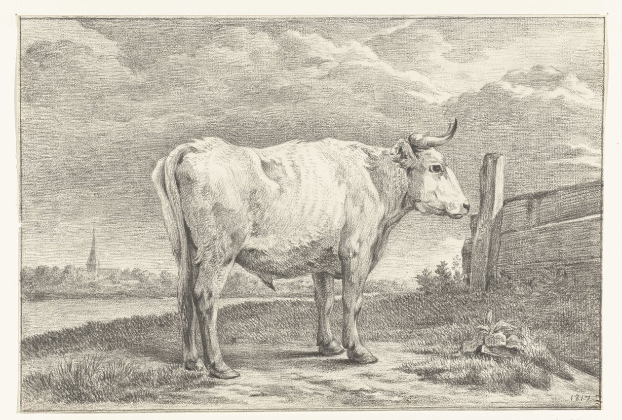 Standing Bull, Facing Right by Jean Bernard