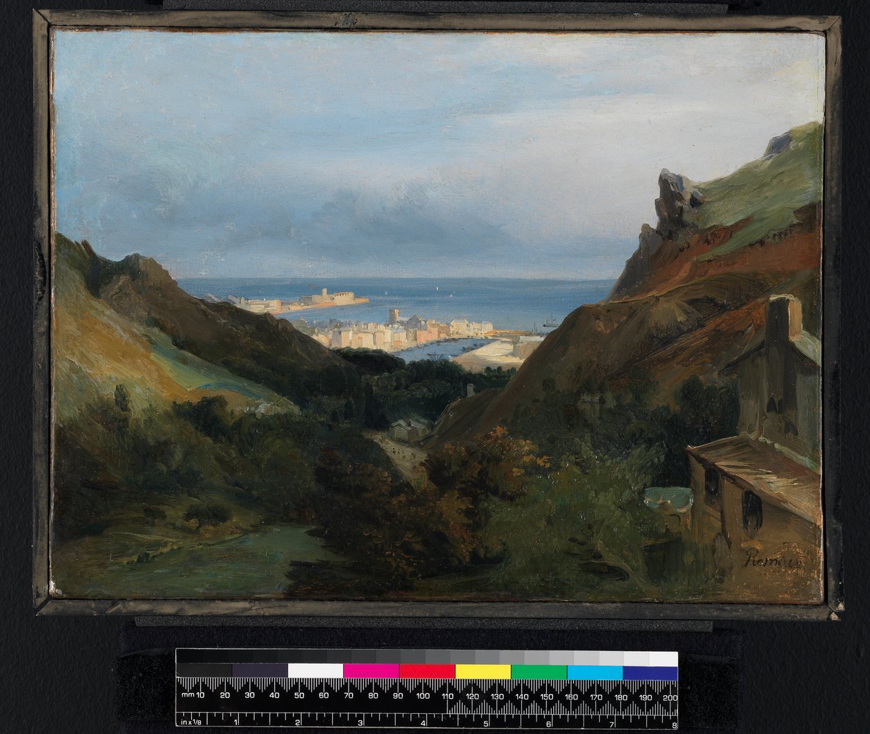 Italian Landscape with a View of a Harbour by Jean Charles Joseph Rémond