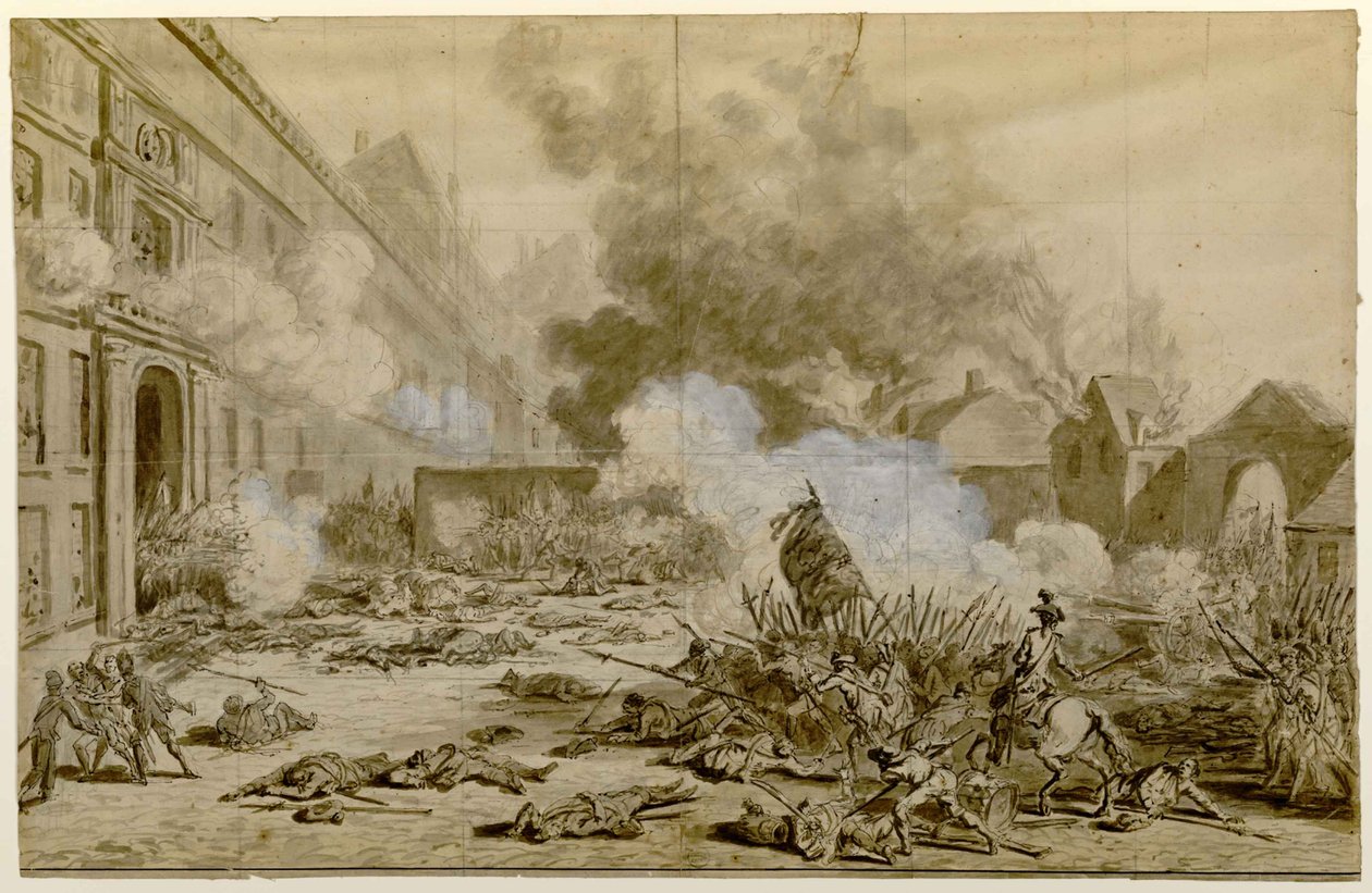 The Capture of the Tuileries Palace by Jean Duplessis-Bertaux