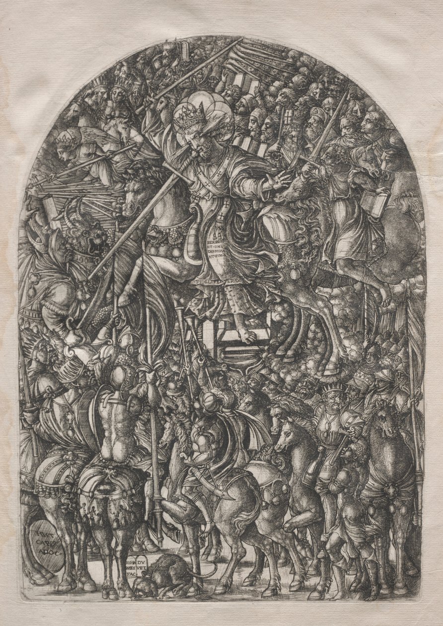 The Apocalypse: Christ Mounted on a White Horse by Jean Duvet