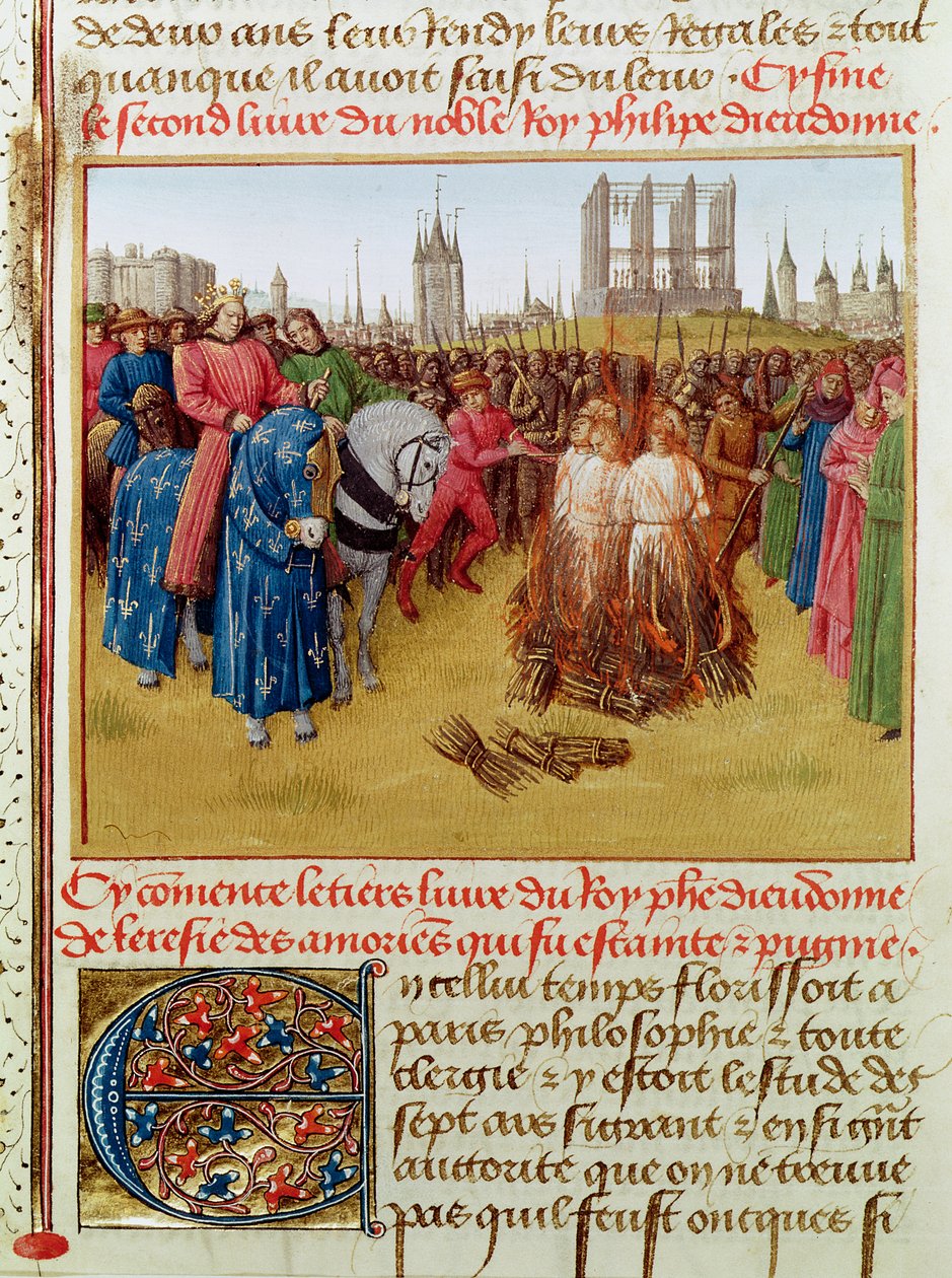 Supplication of the heretics in 1210 by Jean Fouquet