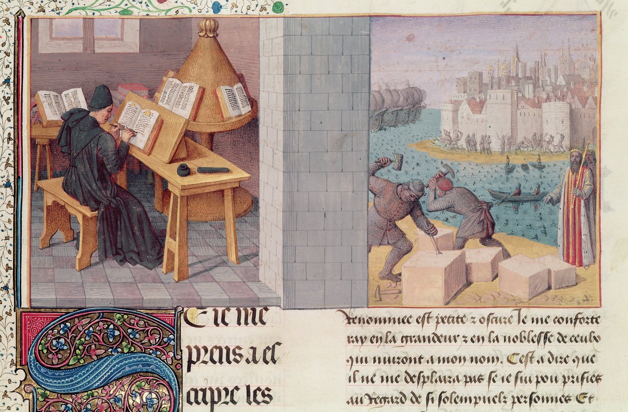 Livy Writing and the Foundation of Rome, from 'The Annals of the Roman ...