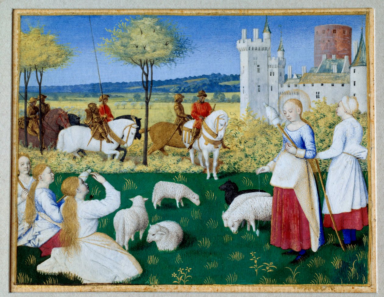 Saint Margarita of Antioch and Olibrius by Jean Fouquet