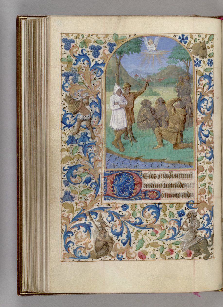 The Annunciation to the Shepherds, Book of Hours by Jean Fouquet