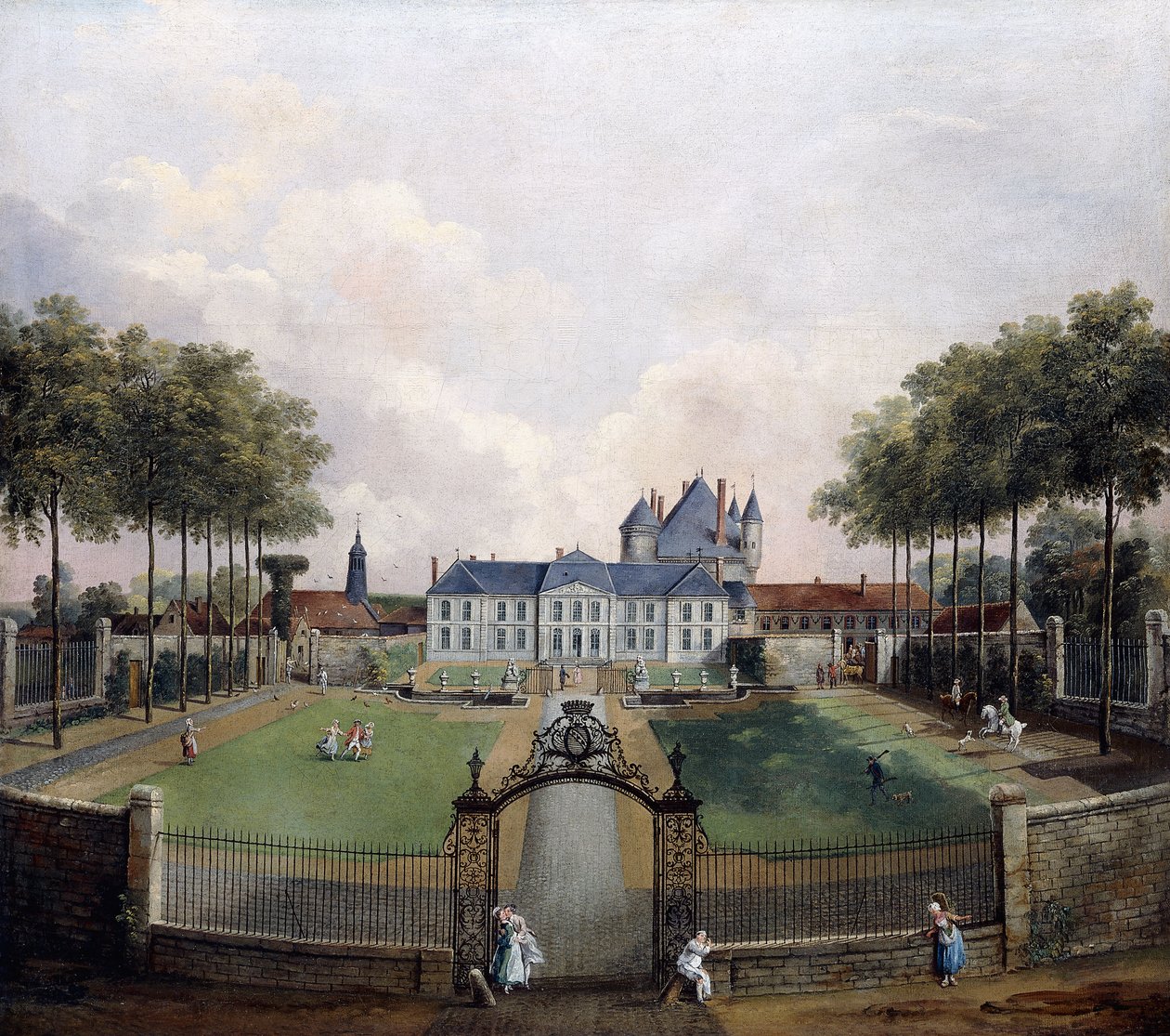 Views of the Chateau de Mousseaux and its Gardens by Jean Francois Hue