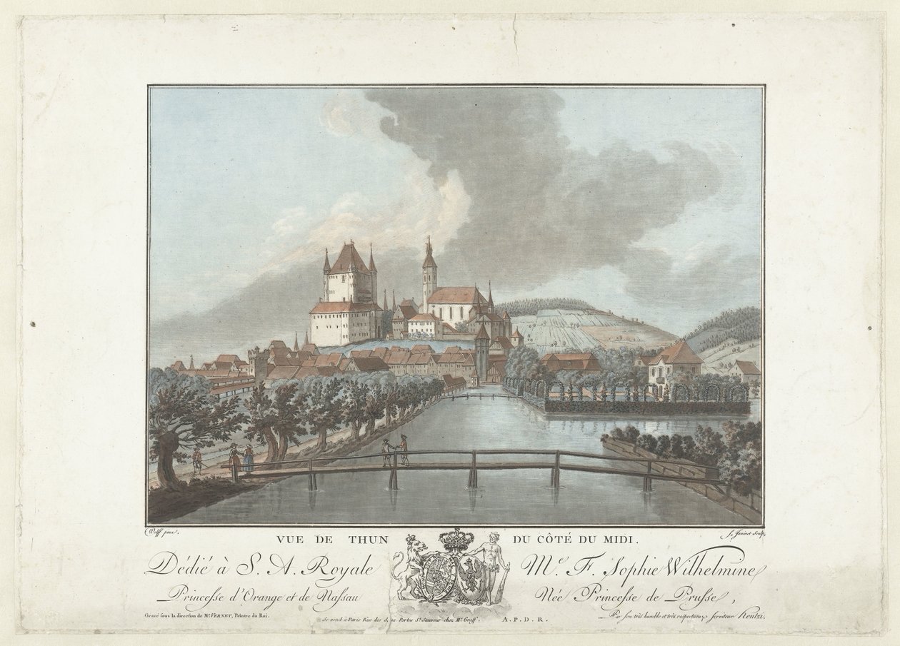 View of Thun by Jean Francois Janinet